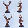 Minimalist Deer Statue Modern Miniatures Figurine Desktop Ornament Deer Ornament  Prop