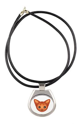 Abyssinian – Pendant Necklace with Graphic On a Chain Strap |