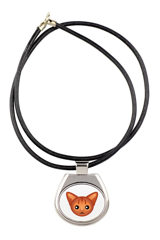 Abyssinian – Pendant necklace with graphic on a chain strap | Art-Dog