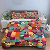 Colorful Geometric Pattern Set Bedding set (1 duvet cover, 2 pillowcases, duvet not included)