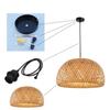 Hot Sale Decor Wooden Lamp Bar Cafe Festival Hotel Lantern Decoration Rattan Bamboo Woven Camping Craft Table Decor Lamp