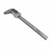 Waves Digital Caliper with Case, Battery Included, 150mm/0.1mm, Lightweight, DIY Carbon Fiber (Silver)