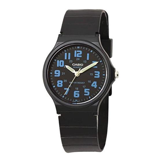 [Casio] Мужские кварцевые часы Casio MQ-71-2B Черный/Синий [Параллельный импорт]