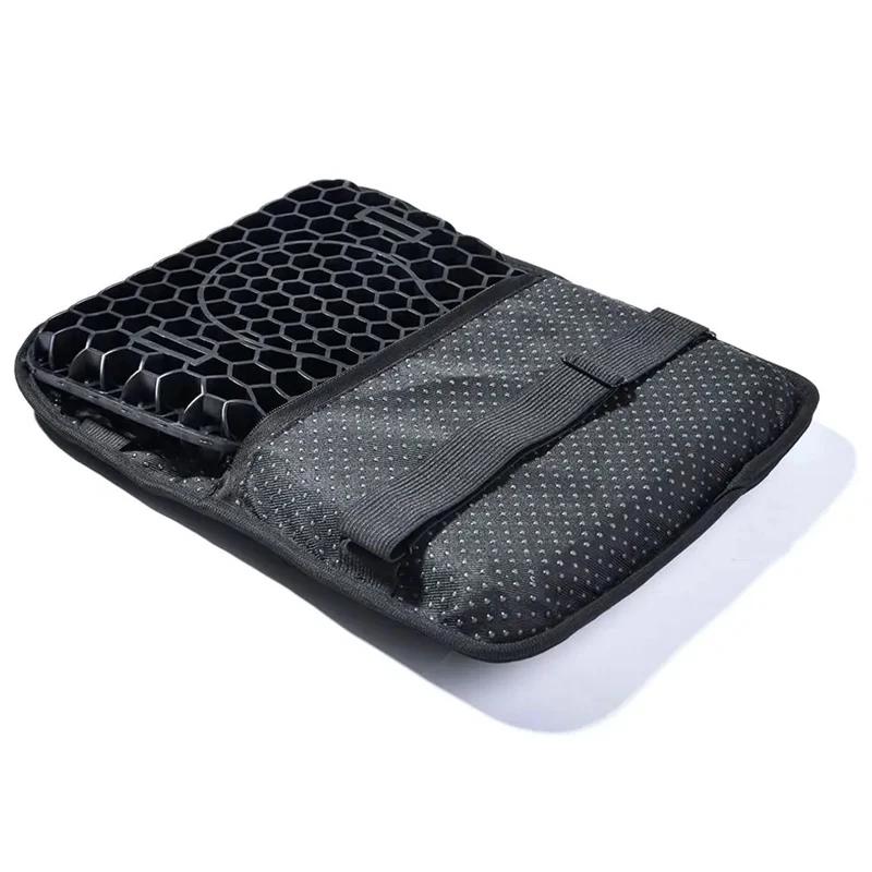

Motorcycle Seat Cushion Gel Pad Universal Anti Slip Comfortable Seat Cover Honeycomb Design Pressure Relief for Motorbike чёрный