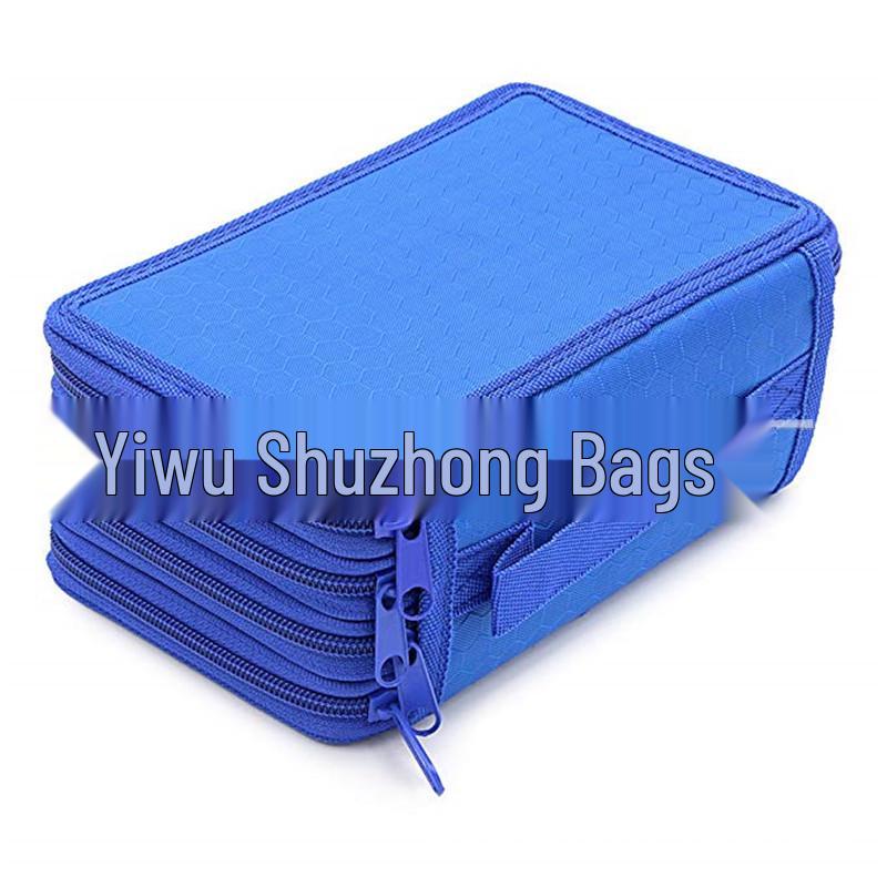 

Oxford Cloth 72-Color Pencil Case: Large Capacity Student Stationery for Art Supplies 72 Colors синій