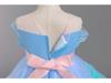 Children's Color Block Mesh Princess Dress for Special Occasions
