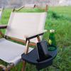 Portavasos y Bandeja para Snacks Portátil Reclinable con Ranuras para Accesorios Ranura para Teléfono Móvil Para Silla de Patio Tumbona Camping Senderismo al Aire Libre
