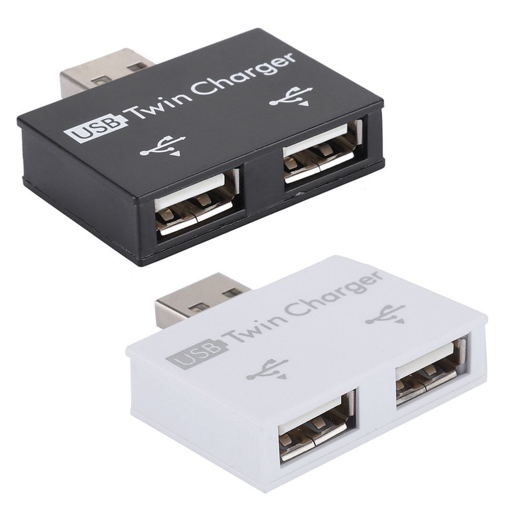 

USB Charging Extender 1 Male To 2 Port Female USB2.0 Charging Splitter USB 2.0 Charging Hub чорний