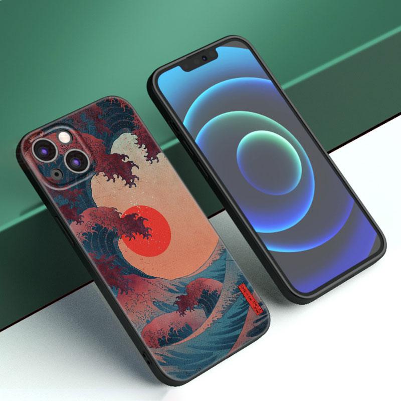 Japanese Style Art Phone Case For iPhone Samsung Galaxy Redmi Xiaomi Oppo OnePlus Note S A 7 8 9 10 11 12 13 14 20 21 22 23 53 54 Pro Max Plus Ultra