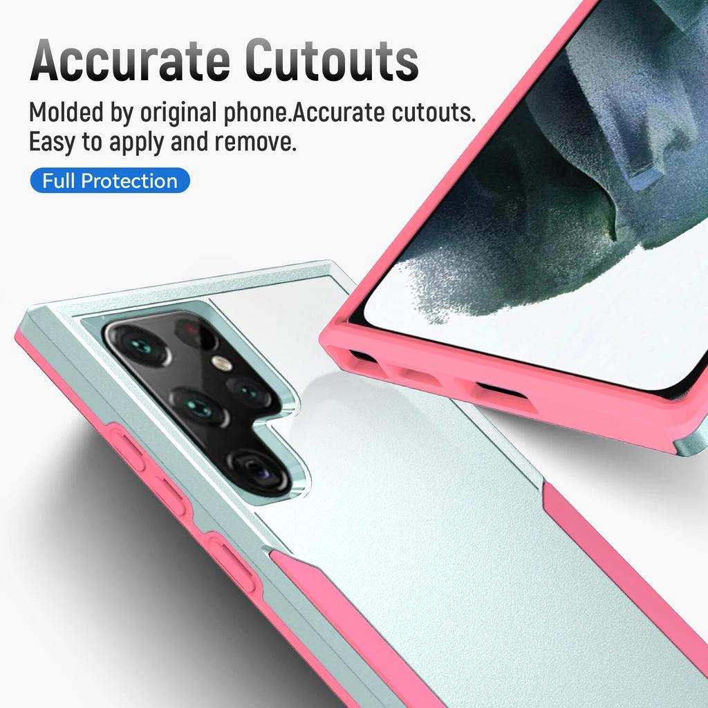 Anti-Shock Matte Funda Case for Samsung Galaxy S24 Ultra S23 FE S22 S21 Plus S20 S 24 23 22 Hybrid Protection Armor Cover