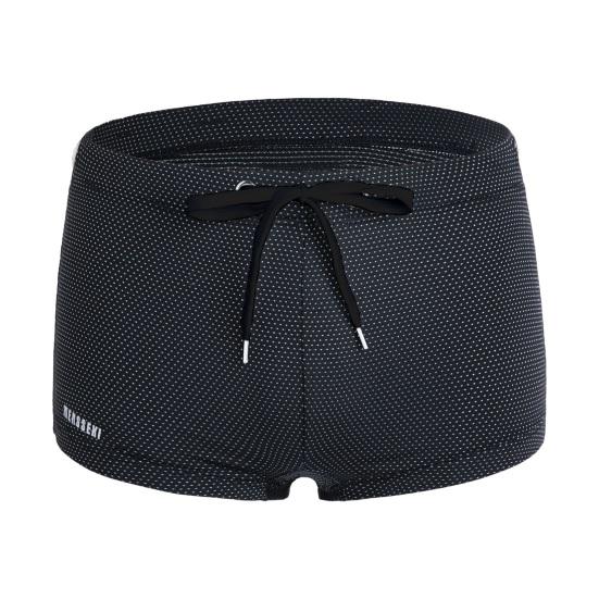 

Летние мужские шорты для плавания с низкой посадкой, однотонные пляжные обтягивающие плавки с завязкой на талии, купальник, спортивные шорты для серфинга, плавки XL чёрный