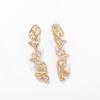 European and American irregular lava metal wind necklace femininity versatile exaggerated design earrings bracelet set