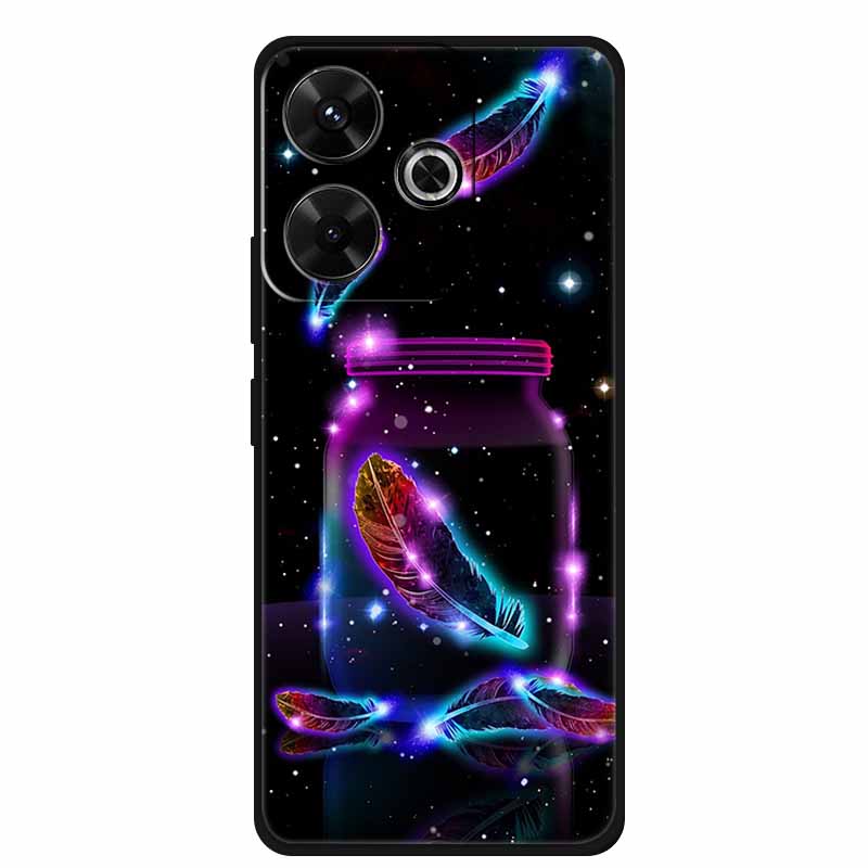 Fashion Cover For Xiaomi Poco M6 Pro Girly Case For Funda Poco M6 Coque Soft Silicone Phone Case Xiaomi Poco M6 Pro Protector