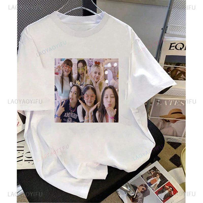 

K-pop VCHA Printed T-shirt KG Kendall Keylee Camila Cheap Material Polyester Short Sleeve Novelty Trend Korean Popular Clothes 4XL