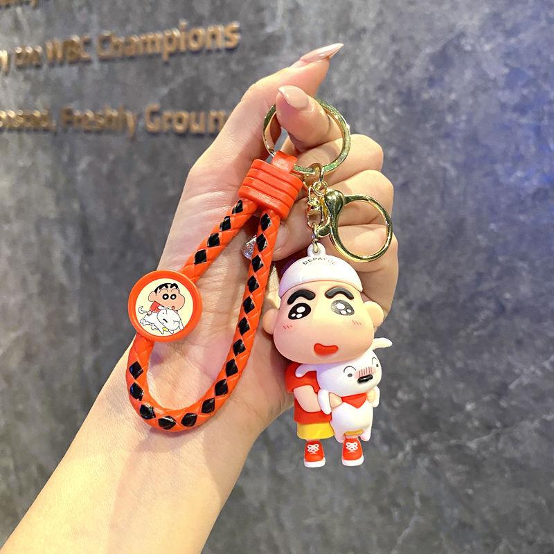 Creative Cute Cross-Dressing Crayon Small New Keychain Cartoon Doll Bag Pendant Pendant Car Key Chain Gift