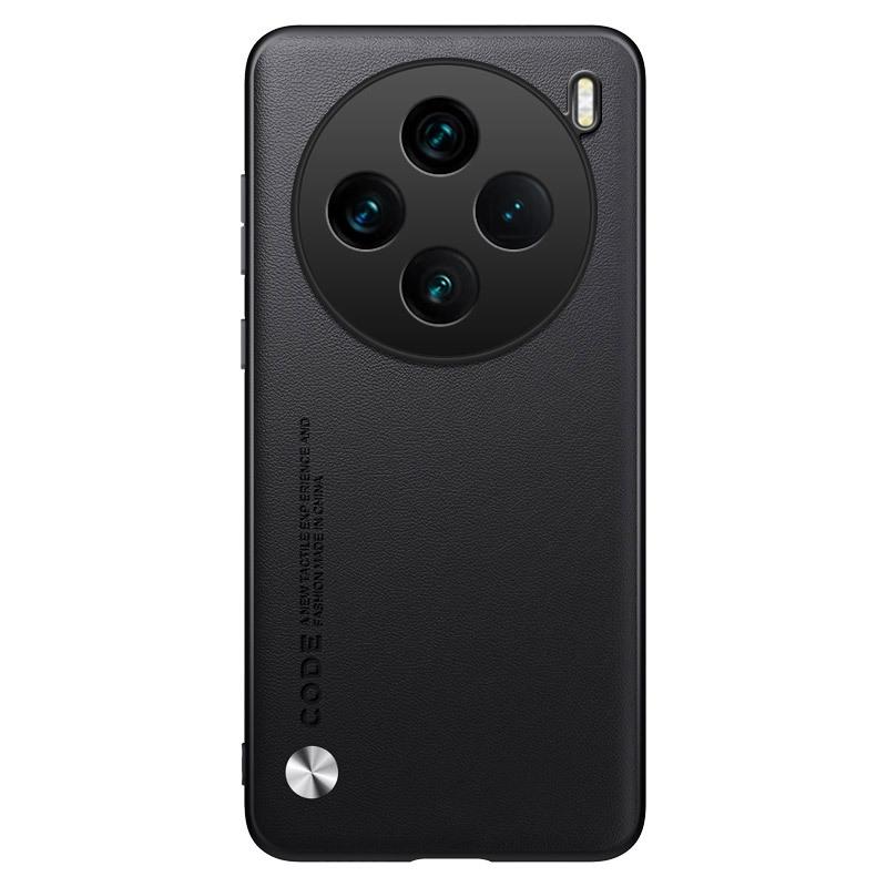 Neue schlichte Lederschutzhülle für Vivo X100/X80/X70/X90Pro – Kevlar-Schale für Herren