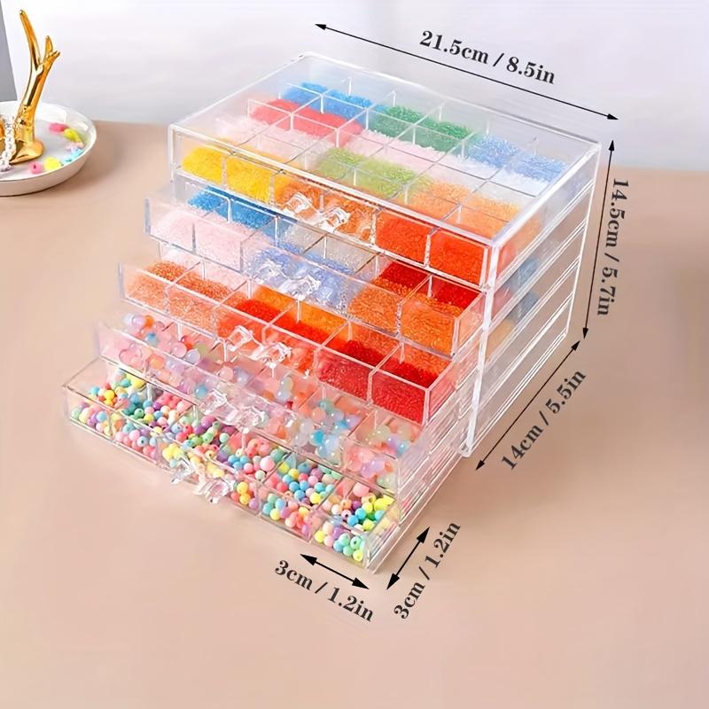 

Акриловые контейнеры для хранения алмазной живописи, шкатулка для украшений с сеткой 120/72, прозрачный органайзер для хранения сережек с прозрачным L