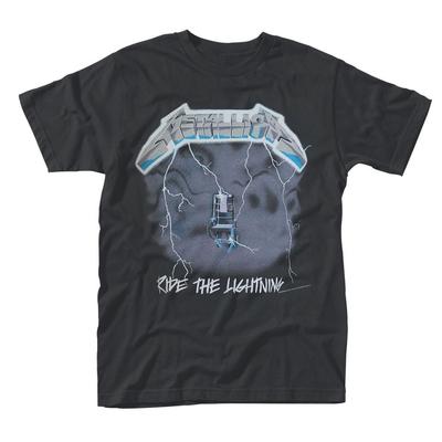 Camiseta Metallica Ride The Lightning Talla XX-Grande Negra Unisex