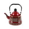 Shangqi Enamel Bell Teapot with Tennis Flower Pattern