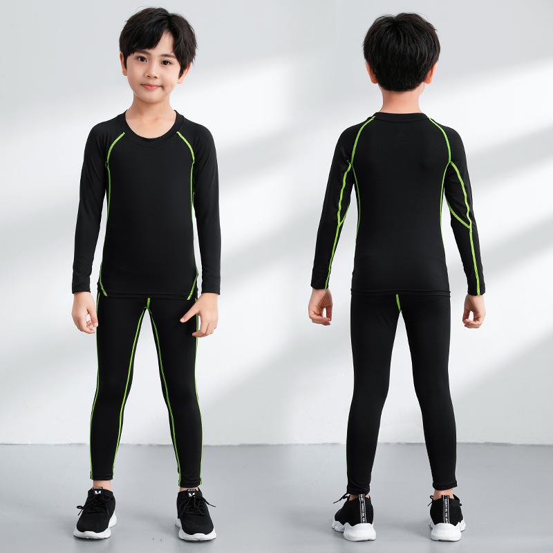 [High Quality] Children's Basketball Training Clothing Tights Boys Basketball Suit Elementary School Football Suit Bottom Shirt