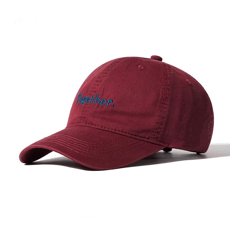 

Spring new simple and versatile letter baseball cap women s casual soft top couple big head circumference cap Adjustable бордовый
