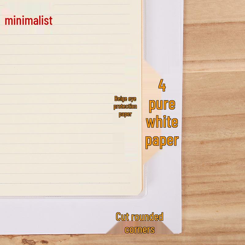 Dicker Notizblock im Vintage-Stil: Minimalistisches B5 Kunststoffcover, A5 Notizbuch mit hochwertigem Papier