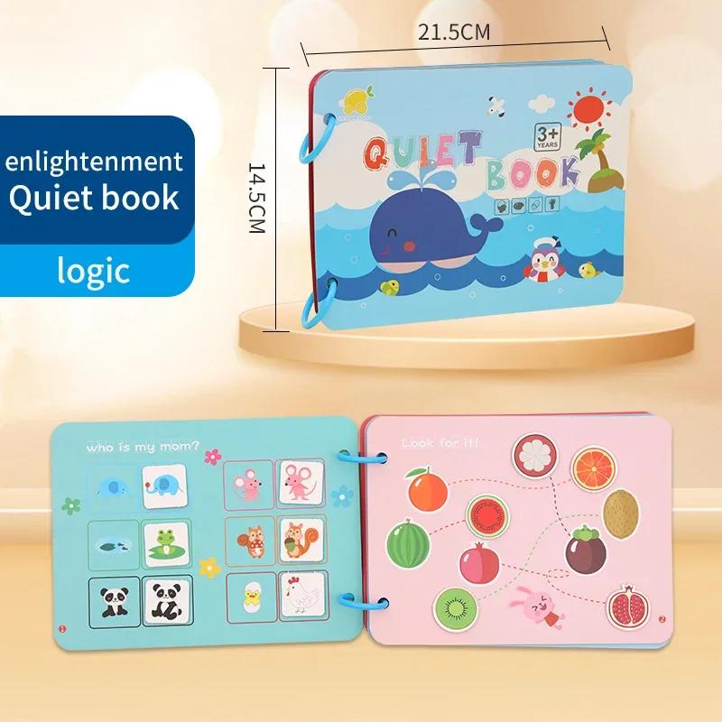 Kid Quiet Busy Book Montessori Baby Educational Toy Pasture Friut Animal Sorting Match Game Baby Sticker Toy for Child Book Gift