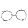 2pcs Mountain Alliance Each Other Couple Red Rope Bracelets a Pair of Magnet Stone Girlfriends Gift Braided Rope Jewelry