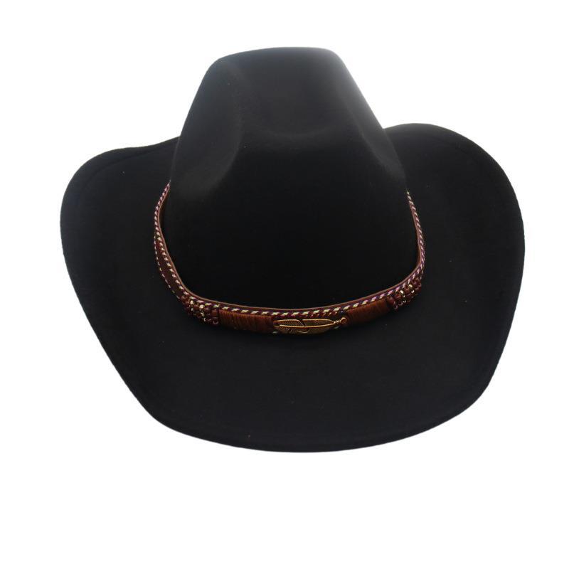 Vier Jahreszeiten Herren- und Damen Premium Zylinder Ethnisch Britischer Stil Western Cowboyhut