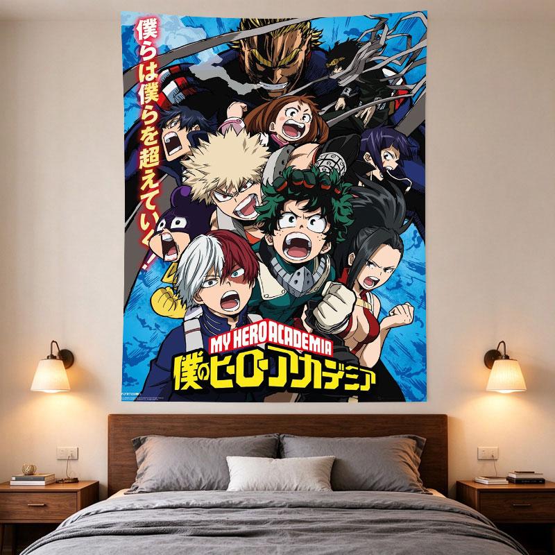 My Hero Academia Class 1 A Shouting Anime Poster Blue