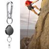 Retractable Keychain, IDs Badge Reel Retractable Badge Holder Steel Cord Keyring