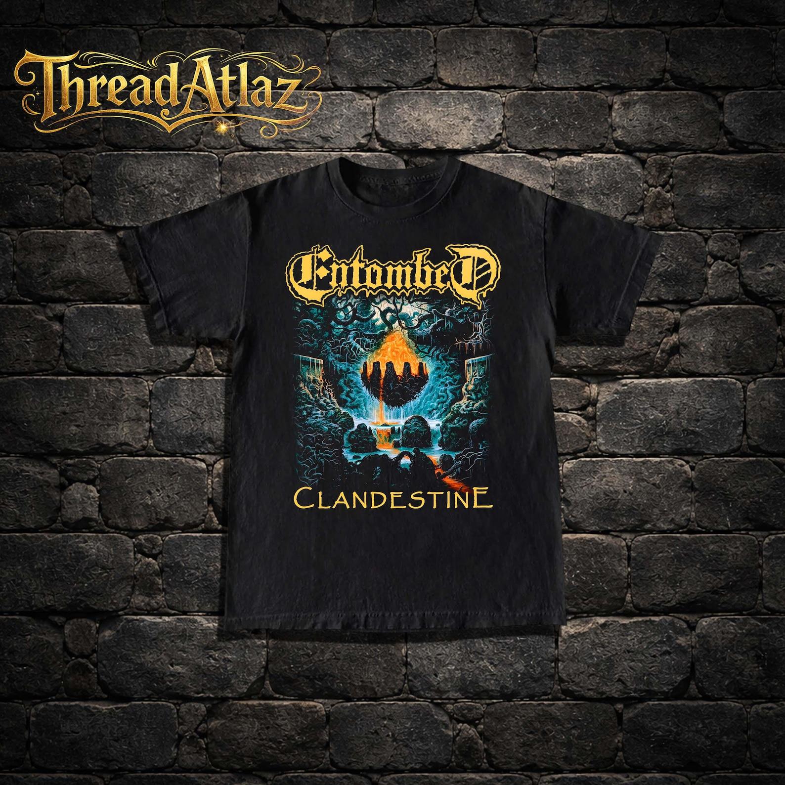 Entombed - Clandestine | Gildan Heavy Cotton Tee L