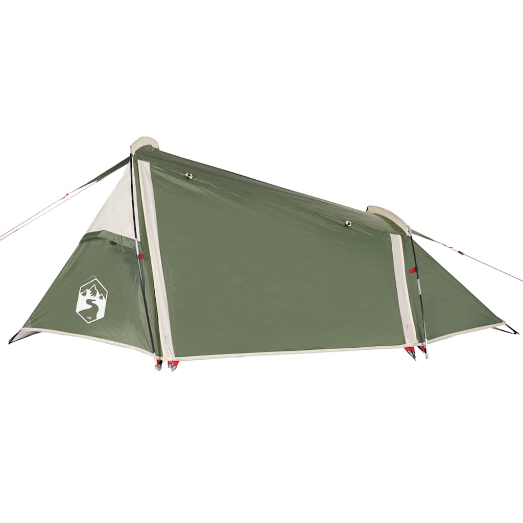 2 Person Tunnel Tent Green Waterproof