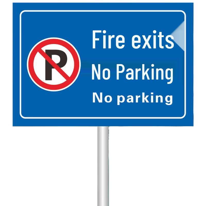 Vertikales Aluminium-Feuerwehrzufahrt Parkverbotsschild