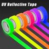 Adhesive Tape Under UV Black Light Fluorescent Neon Gaffer Blacklight Reactive Masking Cloth Party Stages Photography 5pcs