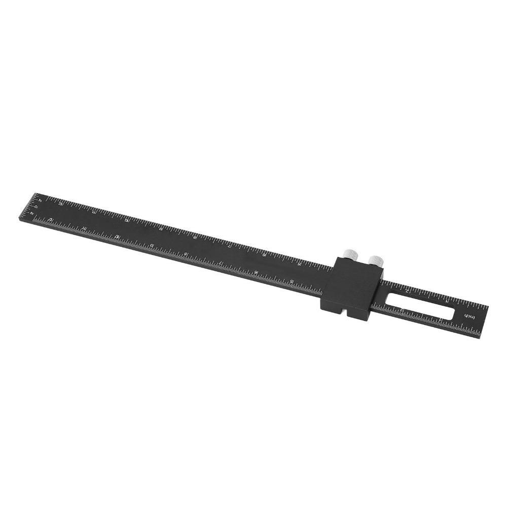 Angle Measuring T Square Ruler Aluminum Alloy Adjustable Slide Ruler For Engineer Carpenter