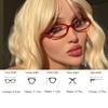 3PCS Ladies' Lightweight Oval Cute Korean Style Flat Lens Glasses Fashionable Flat Lens Glasses Suitable for Daily Wear