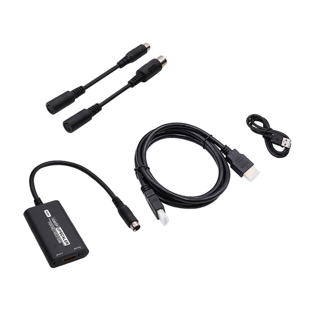 

HDMI-сумісний Конвертер RGBS HD Відео Адаптер 16/9 4/3 HDMI-сумісний Конвертер Ігрові Аксесуари для Консолей SEGA MD1 MD2 SNK чорний