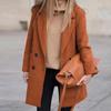 2024 Autumn/Winter European & American Plus Size Wool Women's Overcoat