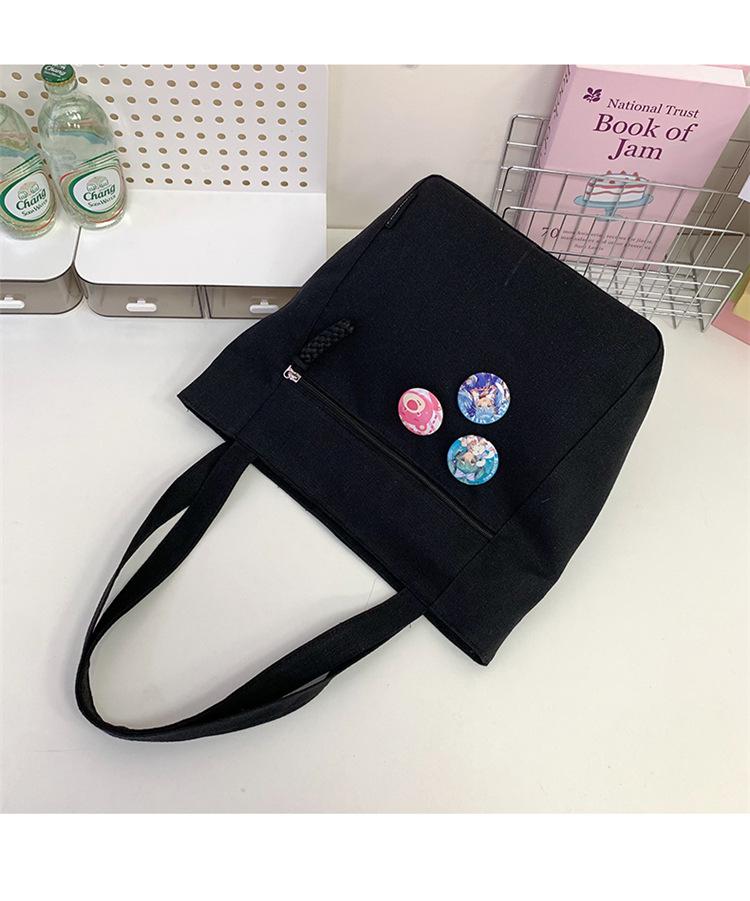 Canvas bag women's 2025 summer new bag shoulder bag handbag premium tote bag student