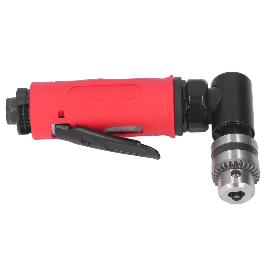 Industrial Air Drill Mini 1/4in Zinc Alloy 90° Elbow Pneumatic Drill for Tight Area