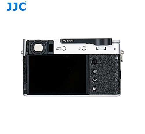 JJC Metall-Daumengriff (Schwarz) für Fujifilm X100V, X100F und X-E3 Digitalkameras, Einfach anzubringen, Verbessert den Kameragriff, TA-X100V SCHWARZ