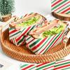 20 stuks Kerst Vetbestendig Voedsel Inpakpapier Anti-Olie Wrappers voor Sandwiches Hamburgers Gefrituurde Kip Tray Liners