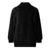 Sweatshirt Coat Long Sleeve Windproof Plush Trendy Turtleneck Zipper Neck Women Fluffy for Home