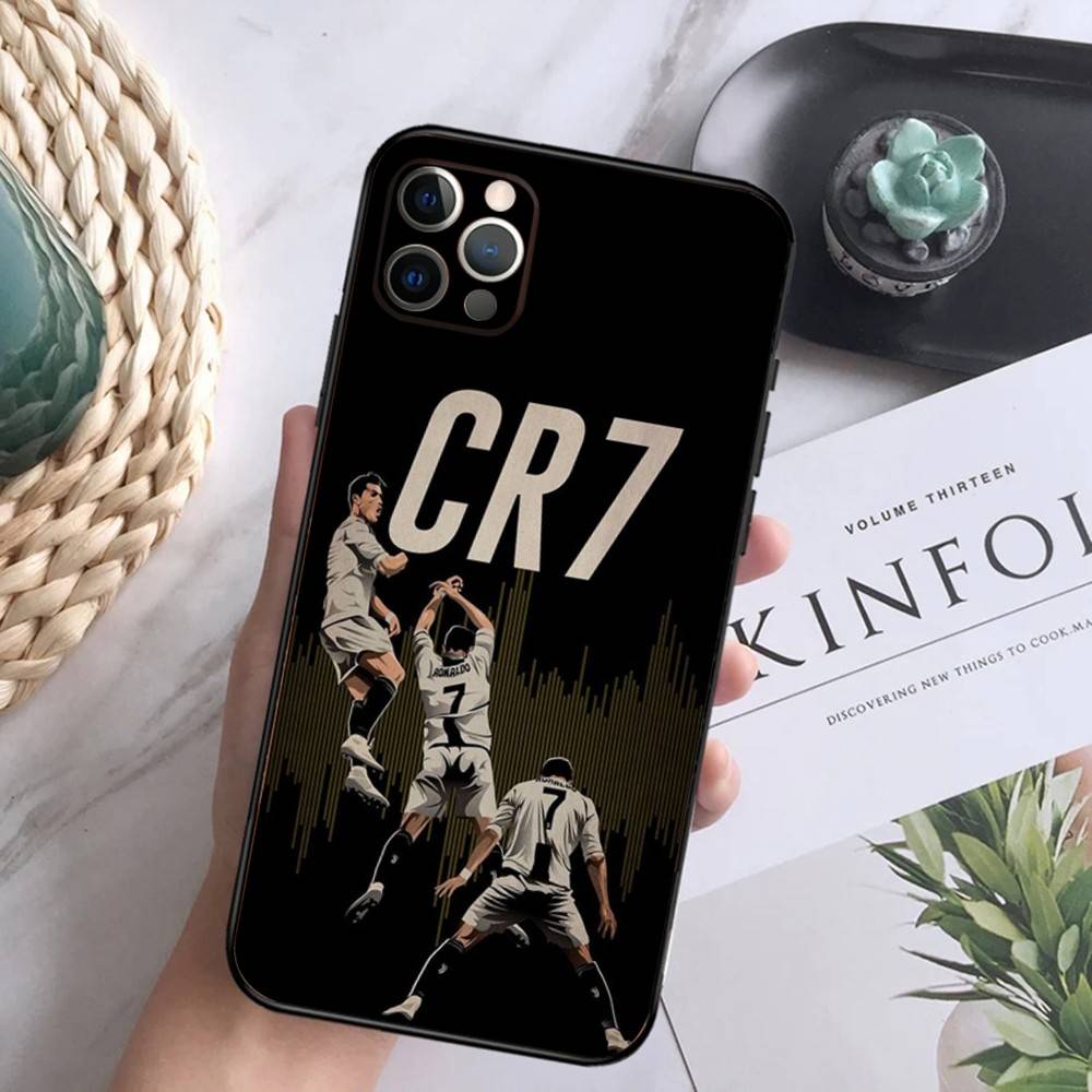 

Football C-CR7 R-RonaldoS-S Phone Case For iPhone 16,15,14,13,12 Mini 11 Pro XR,X,XS,MAX 7,8 Plus Silicone Cover Soft Black iPhone11
