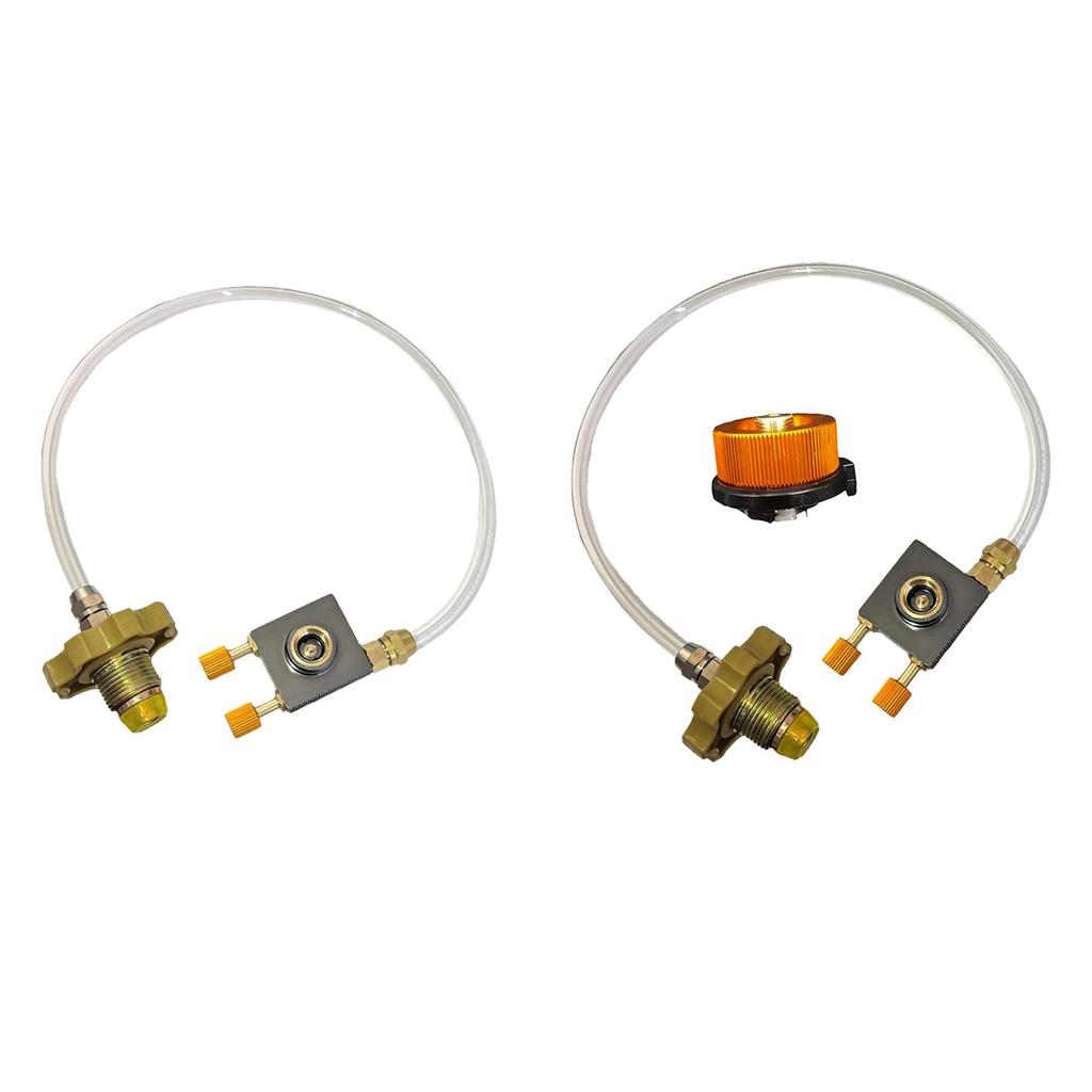 Propane Refill Adapter Metal Gas Cylinder Hose Gas Refill Adapter for Outdoor Camping Stove Hiking