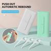Oral Cleaning with 10Pcs Teeth Flosser Teeth Flosser Stick Automatic Case Floss Pick Dispenser Teeth Floss Storage Box