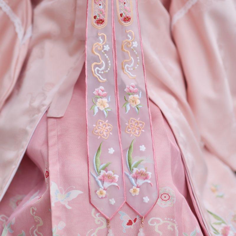 2026 Spring/Autumn Ming Dynasty Embroidery Children's Hanfu Yun Jian Princess Dress Jacquard Style Set