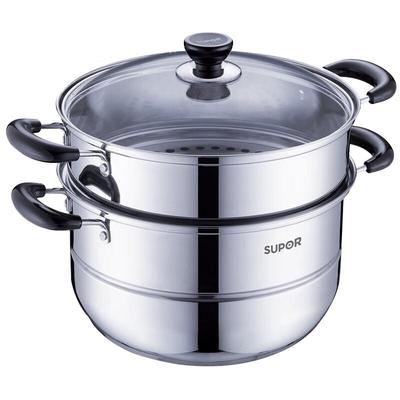 Supor 26cm 304 Stainless Steel Double-Layer Steamer Pot