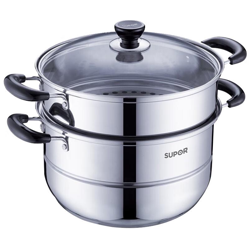 

Supor 26cm 304 Stainless Steel Double-Layer Steamer Pot